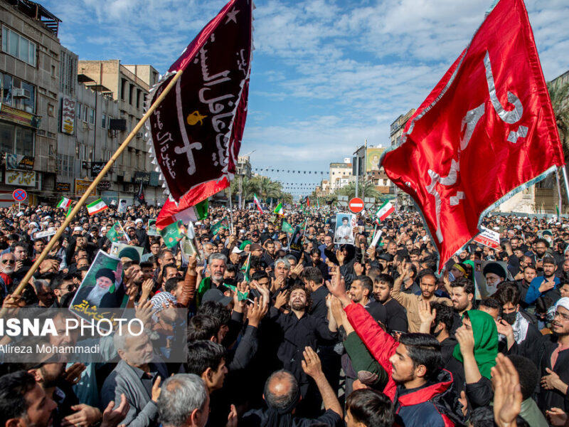 تجمع سوگواران رهبر شهید انقلاب در اهواز