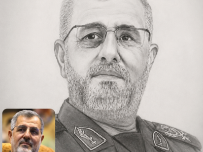 آیین رونمایی از اثر هنری سپهبد شهید پاکپور در اهواز برگزار شد